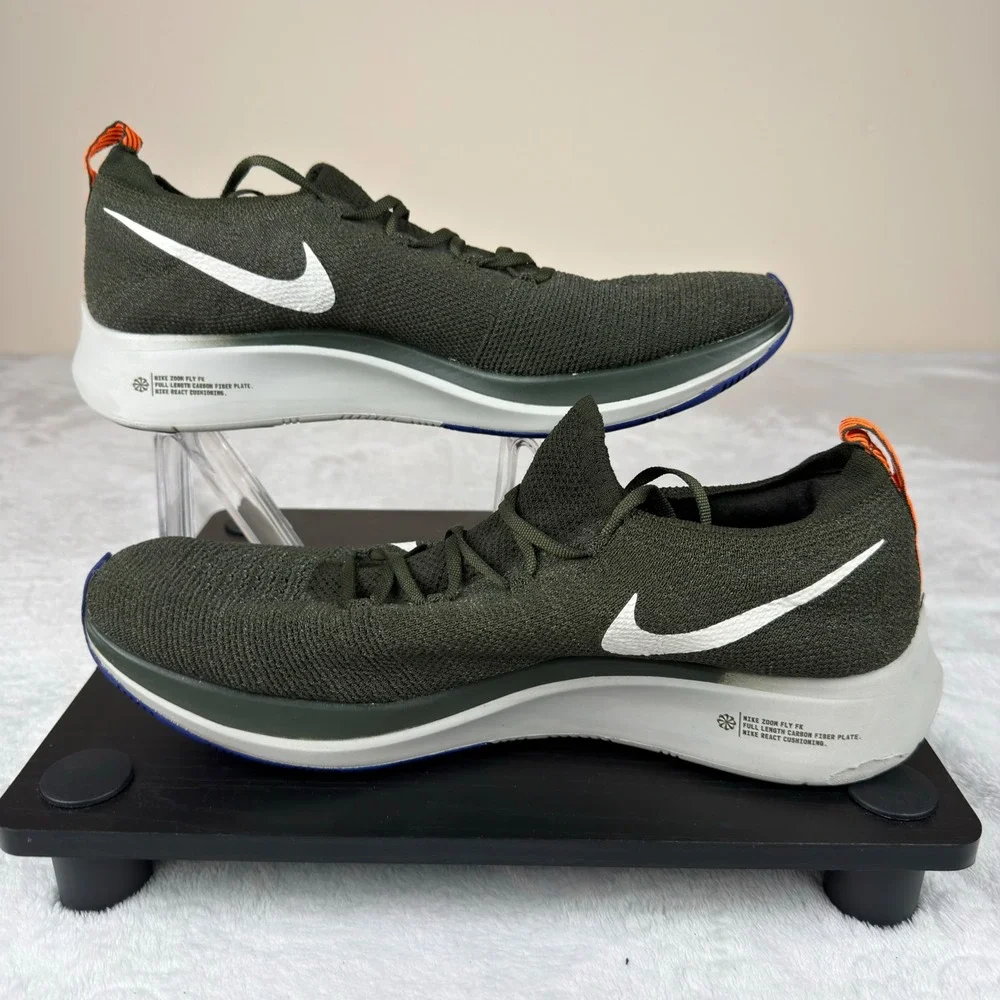 Nike Zoom Flyknit‎ Running Shoes Sneakers Men's 13 US Green White AR4561-303
